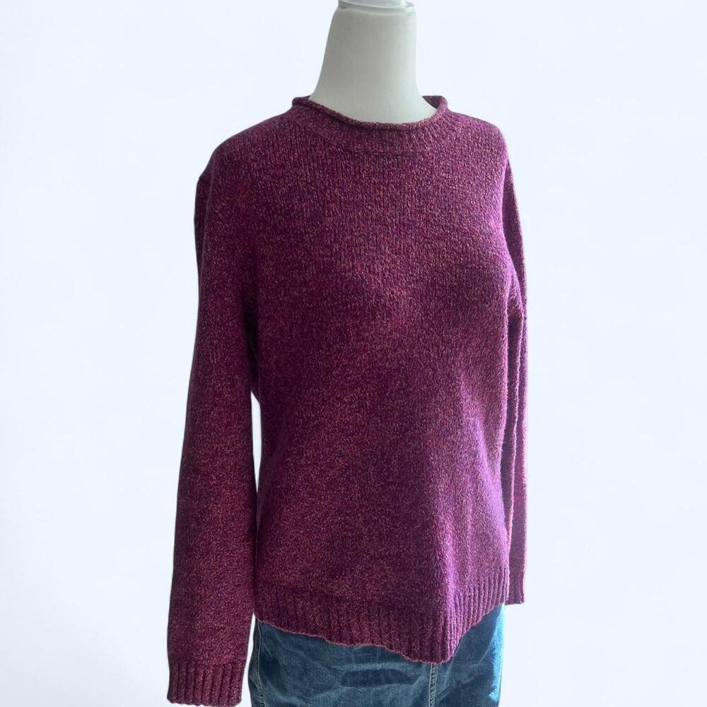 Purple/Burgundy Studio Works wool blend sweater